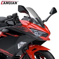 กระจกบังลมกระจกรถจักรยานยนต์ Ninja250 Ninja400กันลมสำหรับ Kawasaki Ninja 400 250 EX400 2018 2020 2019