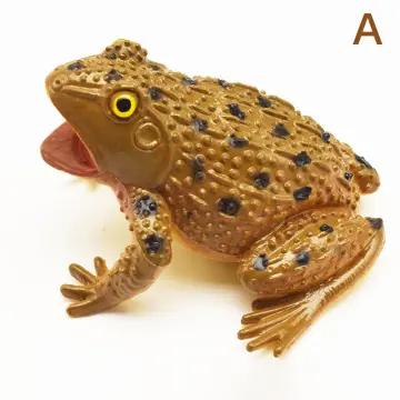 3-piece Frog Toys Realistic Frog Figure Simulation Animal Model