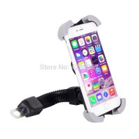 Universal Motorcycle Mirror Mounting Phone Holder Bracket Scooter Rear View Mount for 4-5.5 Inch Mobile Phones and GPS