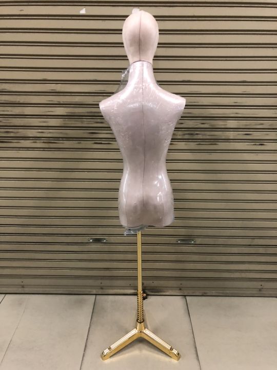 หุ่นผ้ากำมะหยี่มีหัวขาทอง-หุ่นโชว์เสื้อผ้า-สินค้านำเข้าคุณภาพดี-by-wanwanpresent