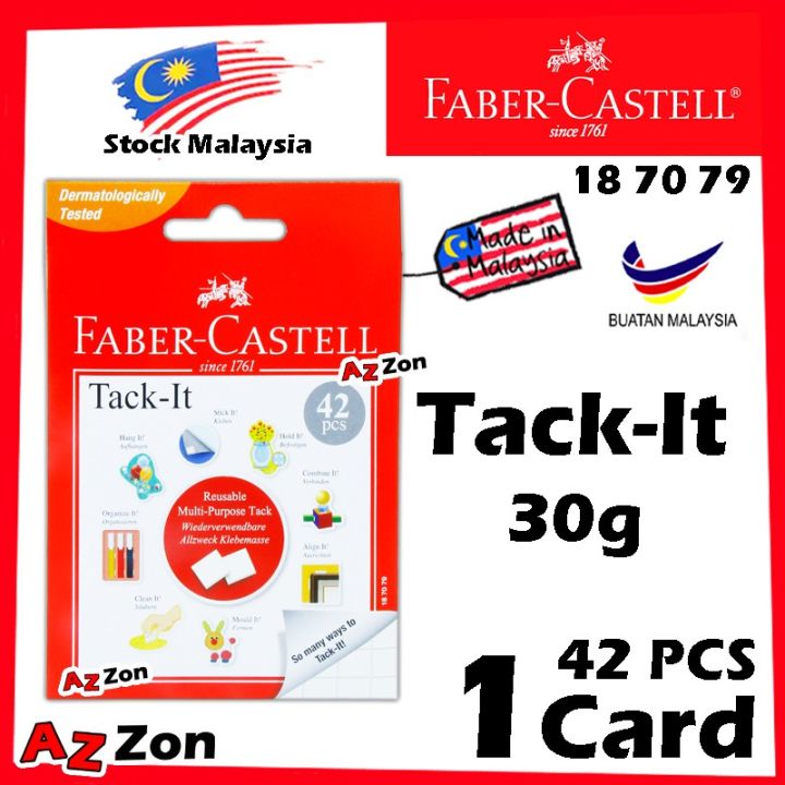 Faber Castell Tack It Reusable Multi Purpose Tack It Reusable Adhesive G White Pcs