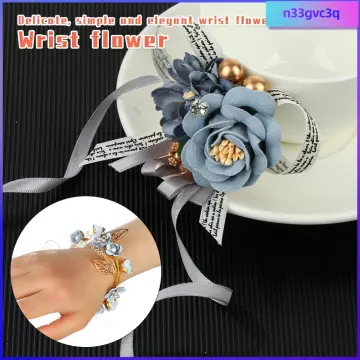 Flower Bracelet Bride Wrist Flower Wrist Corsage Flower Hand Flowers
