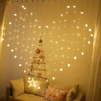 Heart Shape Curtain Lights 8 Modes Waterproof Twinkle String Lights Home Decor Lights for Wedding Valentine Backdrop Wall D20