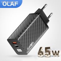 Hjghfhf เครื่องชาร์จ Olaf GaN 65W USB ชาร์จเร็ว4.0 PD4.0ประเภท USB-C C สำหรับ iPhone 13แล็ปท็อป