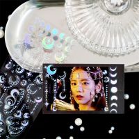 +【】 1 Sheets Star Butterfly Moon Waterproof Stickers Shiny Decorative Stickers For Scrapbooking Kid Diy Arts Crafts Album