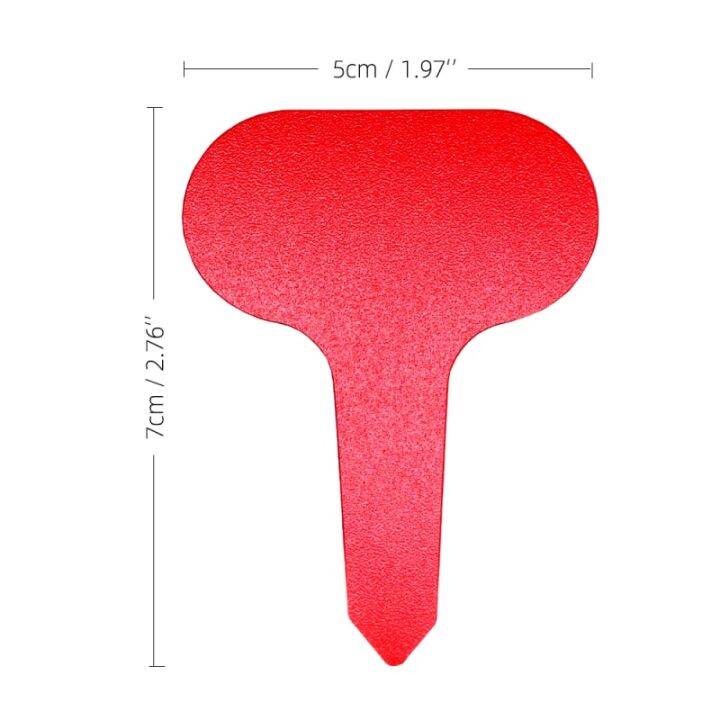 ป้ายพลาสติกรูปตัวที6x10cm-100ชิ้น-50ชิ้นป้ายติดแท็กพันธุ์ดอกไม้กันน้ำป้ายสวนสำหรับป้ายพืช