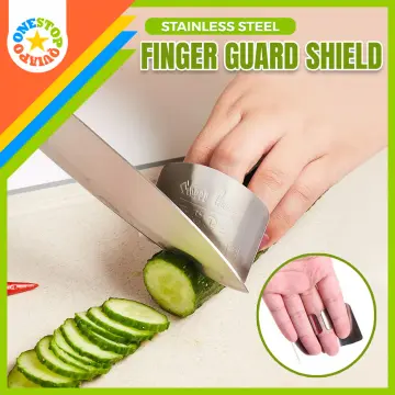 2PCS Stainless Steel Finger Guard Finger Hand Cut Hand Protector