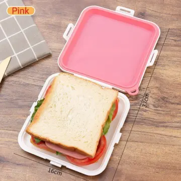 1pc Sandwich Storage Box, Silicone Lunch Box, Food Storage Case