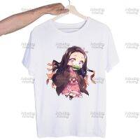 Kimetsu No Yaiba Mens Printed Cool Cartoon Tshirt Male