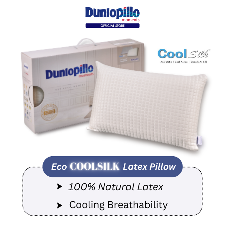 Dunlopillo Eco Coolsilk Latex Pillow Lazada