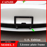 Model3 Exterior Modification For Tesla Model 3 2021 Accessories US Version Universal Car License Plate Frame Model Three