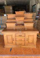 TEAK THAILAND	โต๊ะหมู่บูชาโมเดิร์น หมู่9 หน้า7 ขนาด 80*120*120 ซม ฐานสูง 60 ซม