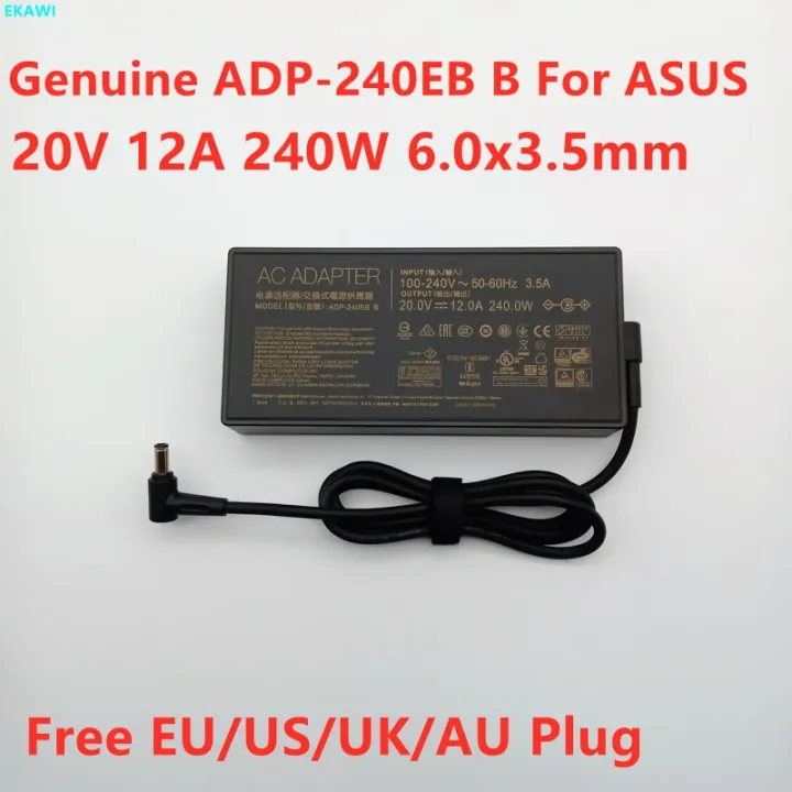 Genuine 20V 12A 240W ADP-240EB B AC Adapter Power Supply For ASUS ROG ...