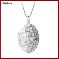 Bluelans®เครื่องประดับสร้อยคอโซ่ Liontin Locket โลหะผสมแผ่นเงินแฟชั่นสำหรับทุกเพศ