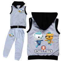 The Octonauts ชุดกางเกงเสื้อโค้ทสำหรับเด็กผู้ชายและเด็กผู้หญิง,ชุดกางเกงวอร์มลายการ์ตูนชุดเสื้อผ้าสำหรับเด็กผ้าฝ้าย8777 65% สำหรับฤดูใบไม้ผลิฤดูใบไม้ร่วง