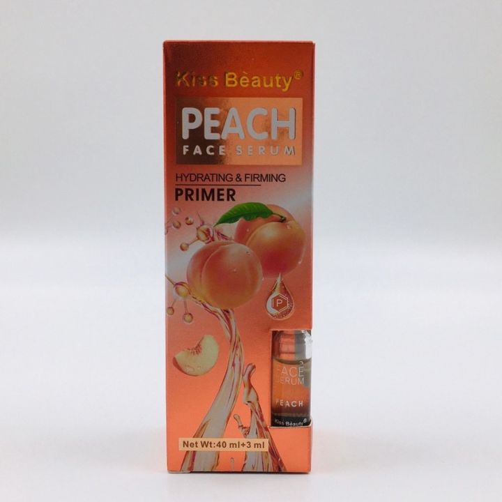 ไพรเมอร์-kiss-beauty-peach-face-serum-primer-serum-2-ชิ้น-ผสมกัน-ไพรเมอร์ที่ให้เนื้อสัมผัสเนียนนุ่ม