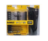 DEWALT ?? ชุดดอกไขควง + ดอกสว่าน 25 ชิ้น + แก้วเก็บความเย็น รุ่น DT70707-QZ อุปกรณ์เครื่องมือช่าง งานช่าง ดีวอลท์