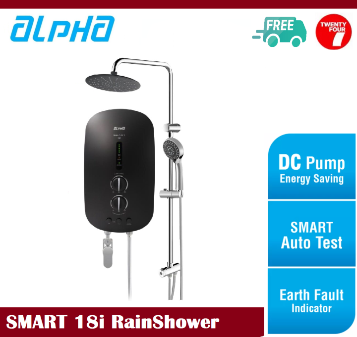 ALPHA SMART 18 i Plus Rain Shower Instant Water Heater (DC Pump