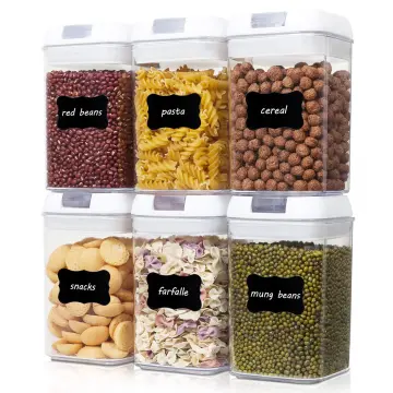 Food Storage Containers Airtight, Vtopmart 7 Pieces Plastic Cereal  Containers with Easy Lock Lids - China Food Storage Container and Airtight  Container price