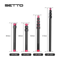 SETTO Metal Handheld Adjustable 14" 38" Screw Size Tripod Mount Monopod Extension Rod for DSLR &amp; SLR Cameras GoPro Gimbal Hand