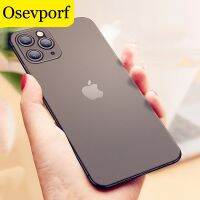 {Haojia เคสโทรศัพท์} OSEVPORF Casing PC บางเฉียบยากบนสำหรับ iPhone 14 12 13 X XR XS Max คลุมทั้งหมด11 Pro Slim กันกระแทก