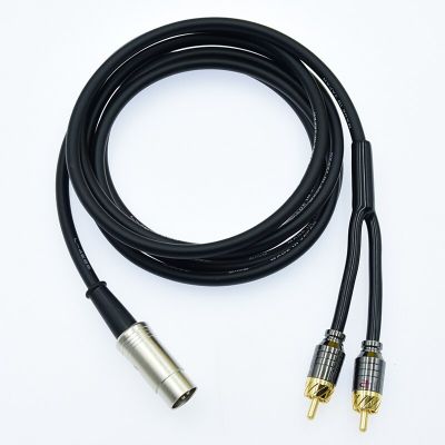 5-Pin DIN Male MIDI Cable to 2 Dual RCA Male Plug Audio Cable For Naim Quad Stereo Systems 5 Pin DIN5 Male Plug Newest