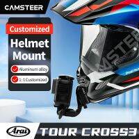 สำหรับทัวร์ Arai หมวกกันน็อค Cross3อลูมิเนียมปรับแต่งได้หมวกกันน็อคที่คาง Hero11ขายึดกล้องโกโปร10 Insta360onex3 X2อุปกรณ์ RS