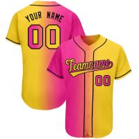 2023 New Custom Men/Kid Fashion Gradient Baseball Jersey Printing Name Number For Team Player Outdoor Game Training Sports Shirts