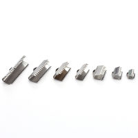 50 ชิ้น/ล็อตสแตนเลสริบบิ้น CRIMP End CAPS เคล็ดลับ 6.5 8.5 10.5 13 15 20 25 มม.ตัวยึด Clasp Connectors สำหรับเครื่องประดับ DIY ทำ-GEIWH MALL