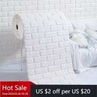 ↂ✢ 3D Wall Panels Peel Stick Wallpaper Self Adhesive Waterproof Foam Faux Brick for Living Room Bedroom Laundry Kitchen TV Wall