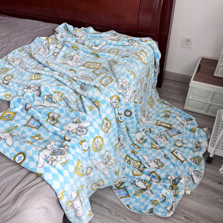 ร้อน-cinnamoroll-ผ้าห่มสักหลาดน่ารักอะนิเมะสบายอบอุ่นผ้าห่มสำลี-nap-สไตล์ญี่ปุ่นผ้าคลุมเตียงบนเตียงปกผ้าห่ม