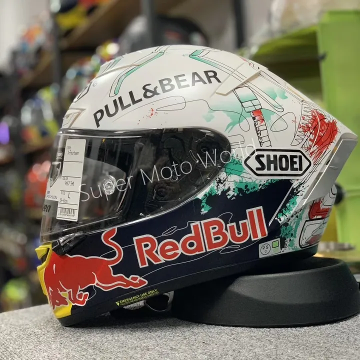 Red Bull Helmet Replica Sponsor Kit Sticker Set for AGV Shoei 