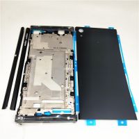 For Sony Xperia XA1 Ultra C7 G3226 G3212 Full Housing Middle Front Frame Bezel Housing Side Rail Stripe With Side Buttons