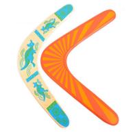 NEW Wooden V Shaped Boomerang Flying Disc Throw Catch Kids Adult Outdoor Game Toy