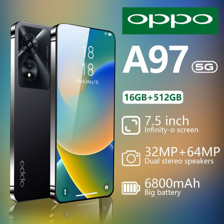 รับประกัน 1ปี】ใหม่ ของแท้ Opp0 A97 5G 7.5นิ้ว โทรศัพท์มือถือ รองรับ2ซิม  Smartphone 4G/5G โทรศัพท์สมา แรม16Gb รอม512Gb โทรศัพท์ถูกๆ Android12.0  มือถือ Mobilephone ส่งฟรี มือถือราคาถูกๆ รับเล่นเกม โทรสับราคาถูก โทรศัพท์สำห  โทรศัพท์ Reno8 Pro A96 5G มือ ...