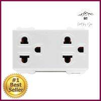 เต้ารับคู่ 3 ขา PANASONIC WEG15929 แพค 10 ชิ้น สีขาวDOUBLE SOCKETS PANASONIC WEG15929 3 PIN PACK10 WHITE **คุ้มที่สุดแล้วจ้า**