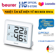Nhiệt ẩm kế điện tử Beurer HM16 Chính Hãng Hiển thị nhiệt độ và độ ẩm cùng