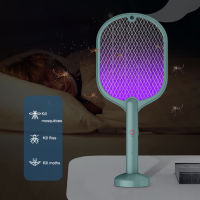 3 In 1 Electric Mosquito Swatter Killer USB Photocatalyst Rechargeable Mosquito Insect Racket Trap Household Electric Fly Bug Za