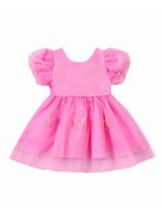 Baby Girl Floral Print Tutu Dress with Bow Headband - Casual Party Birthday Princess Dress for Kids  by Hs2023