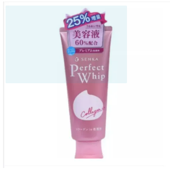 senka-นำเข้าจากญี่ปุ่น-สินค้าญี่ปุ่น-senka-perfect-whip-foam-collagen-120g-โฟมล้างหน้า-ล้างหน้าเนื้อวิป-ชิเซโด้-โฟมล้างหน้า