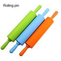 Silicone Rolling Pin Non-stick Dough Cookie Biscuit Pizza Roller Baking Tool Bread  Cake Cookie Accessories