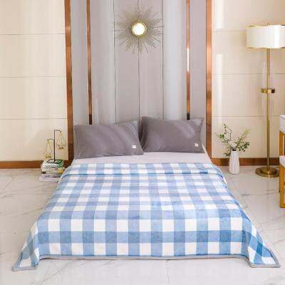 [COD] Manufacturers wholesale coral fleece flannel opening gift nap winter single double bed sheet