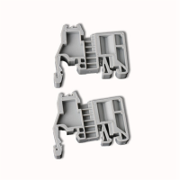 E/UK Din Rail Terminal Blocks End Stopper Bracket Grey,Terminal Block Connector(Pack of 300)