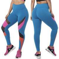 Zumba Color Blocked High Waisted Ankle Leggings (กางเกงเลกกิ้งออกกำลังกายซุมบ้า)