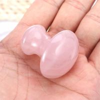 Natural Rose Quartz Stone Gua Sha Tool Mushroom Jade Roller Massager Scraping Board Facial Neck Body Eye Massage Slimming Lift