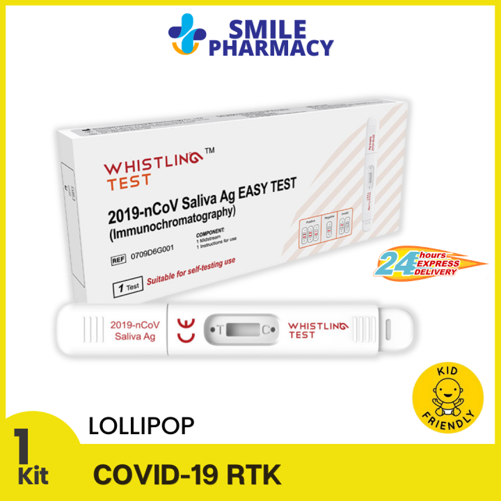 WHISTLING Test Lollipop Covid 19 Home Self Test Kit AgRTK (Suitable
