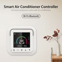 Tuya Smart Life New WiFi Thermostat DC5V Air Conditioner Thermostat IR Remote Control Timer Temperature Humidity Sensor