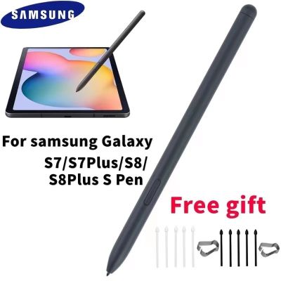 ปากกาสัมผัสดินสอสำหรับแท็บ S7กาแล็กซี่ใหม่สไตลัสแท็บเล็ต S S7 SM-T970 T870 T867สไตลัสแม่เหล็กไฟฟ้า Spen & J76โลโก้