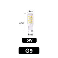 หลอดไฟ G9หลอดไฟ AC 220V 7W 5W 3W 2835ไฟ LED เซรามิกชิป SMD G9ฮาโลเจนสำหรับโคมระย้าประหยัดพลังงานหลอดไฟ LDP3732