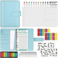 A6 PU Notebook Binder, Magnetic Buckle Closure Loose Leaf Folder Personal Planner Binder Cover Protector for Writing